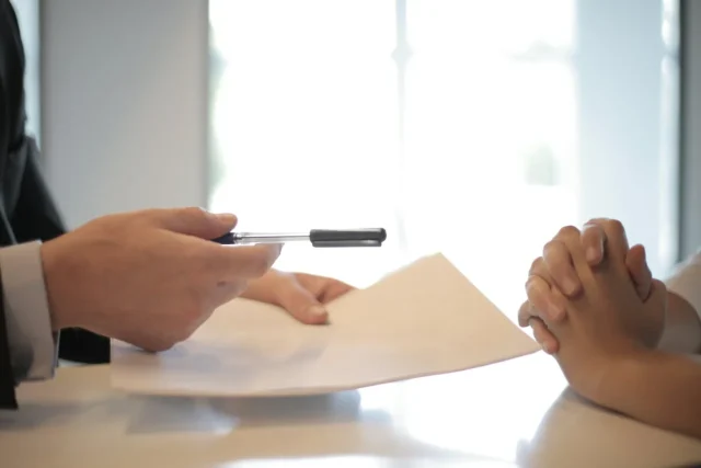Signing a document