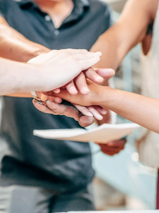 Hands together