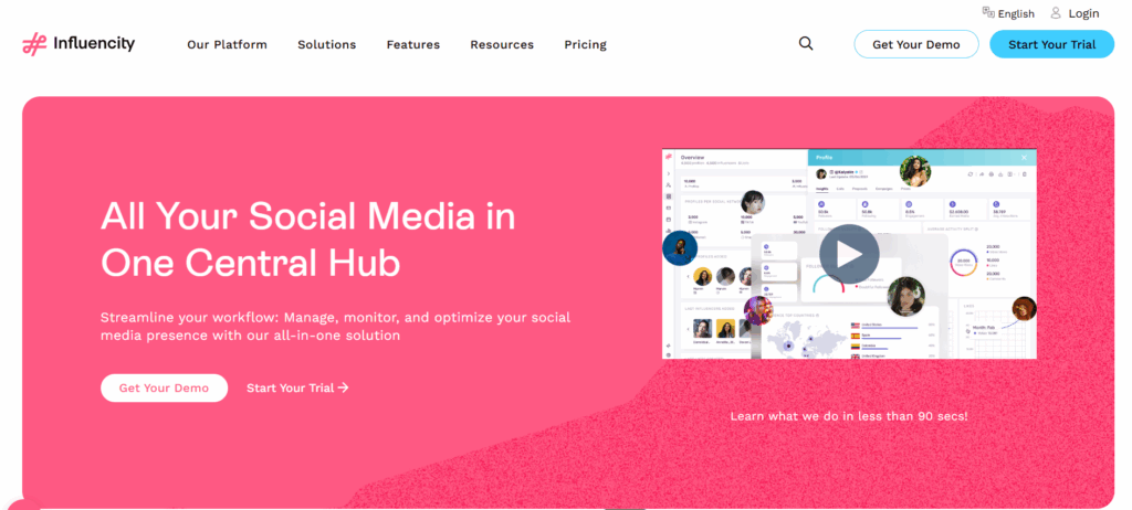 Influencity Marketing Software