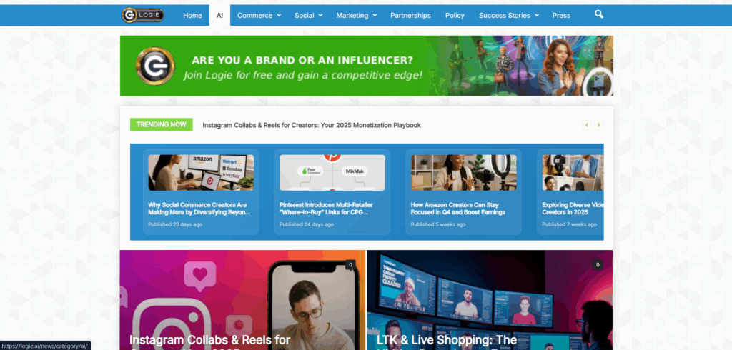 Logie.ai Influencer Marketing Software