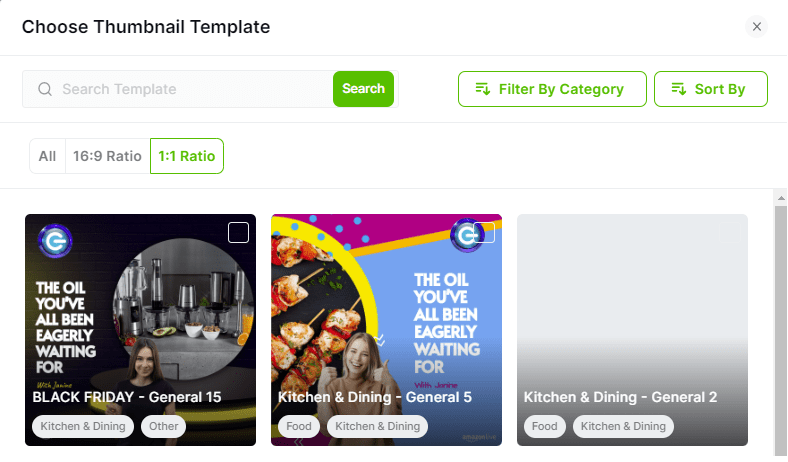 Square thumbnails LOGIE